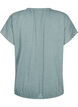 Melange blouse with short sleeves, Chinois Green Mel., Packshot image number 1