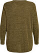 Long-sleeved blouse with texture, Green, Packshot image number 1