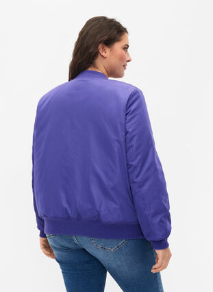Bomber jacket with zip, Purple Opulence, Model image number 1