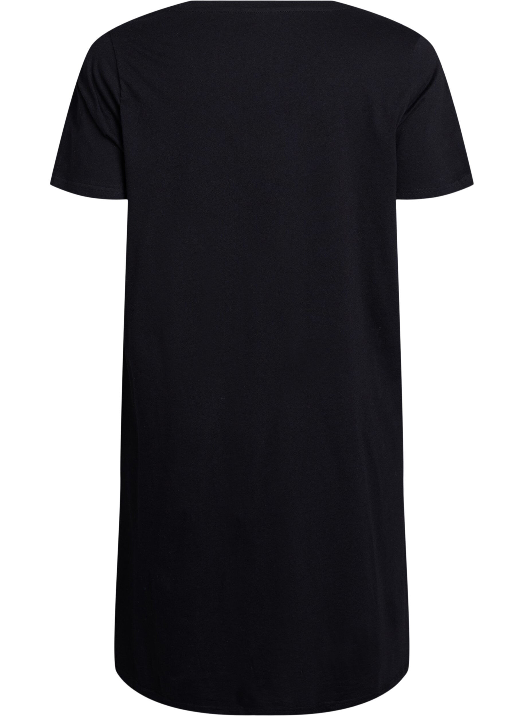 Zizzifashion Organic cotton nightgown with v-neck, , Packshot image number 1