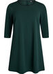 FLASH - Short A-line dress with 3/4 sleeves, Green, Packshot image number 0