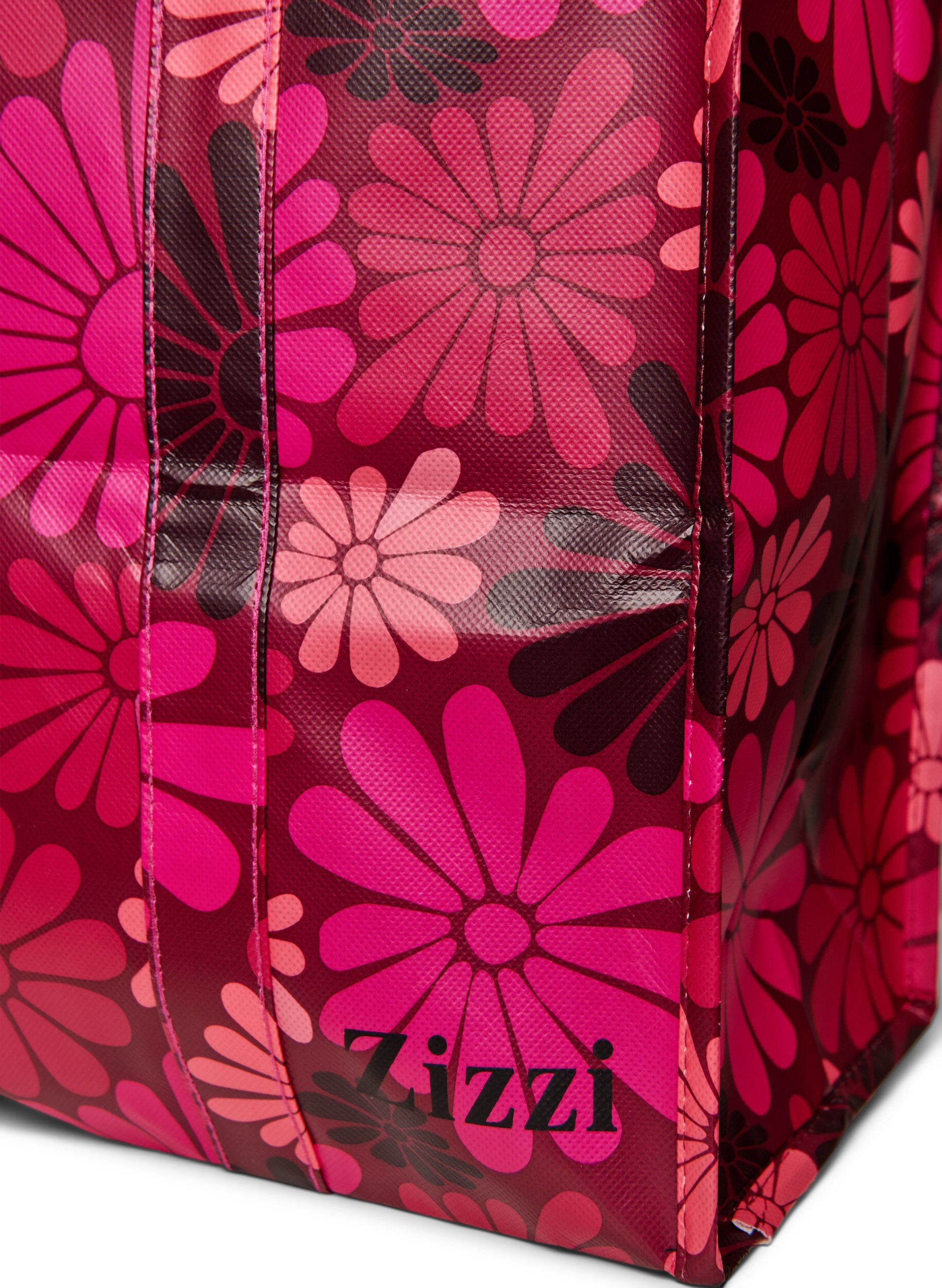 Zizzifashion Shopping bag with zipper, Red, Packshot image number 2