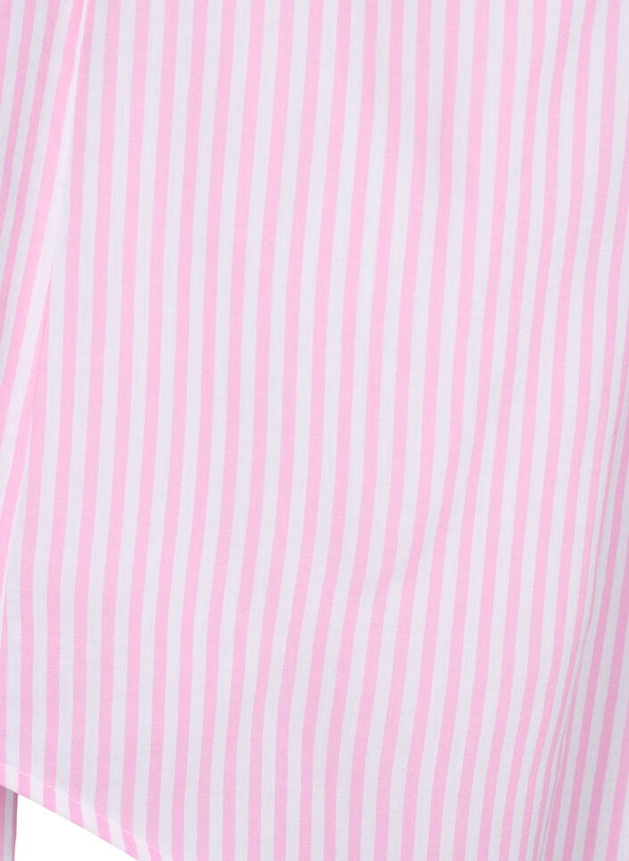 Long striped shirt with 3/4 sleeves, Pink, Packshot image number 3