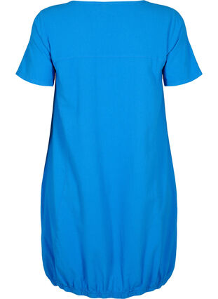 Short sleeve cotton dress, French Blue, Packshot image number 1