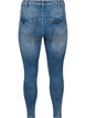 Cropped Amy jeans with a zip, Blue, Packshot image number 1