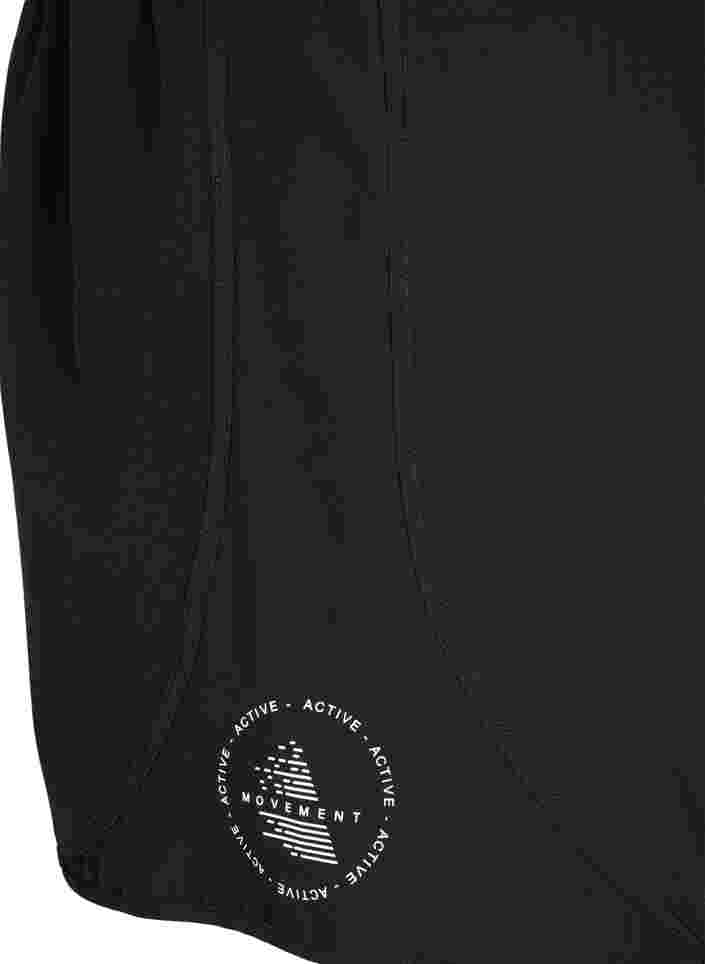Workout shorts with back pocket, Black, Packshot image number 3
