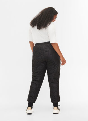 Quilted thermal trousers, Black, Model image number 1