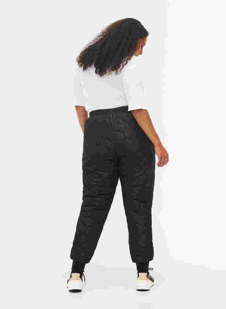Quilted thermal trousers, Black, Model