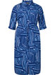 FLASH - Shirt dress with print, Medieval Blue AOP, Packshot image number 0