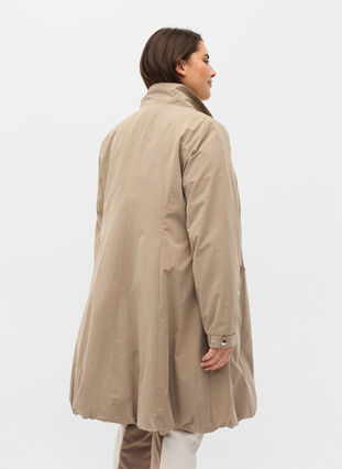 Jacket with 2-way zip and button fastening, Greige, Model image number 1