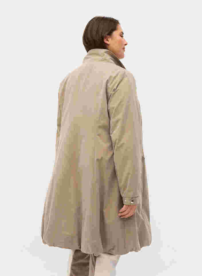Jacket with 2-way zip and button fastening, Greige, Model image number 1