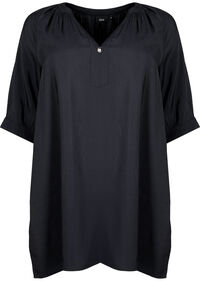 Viscose tunic with 3/4 sleeves