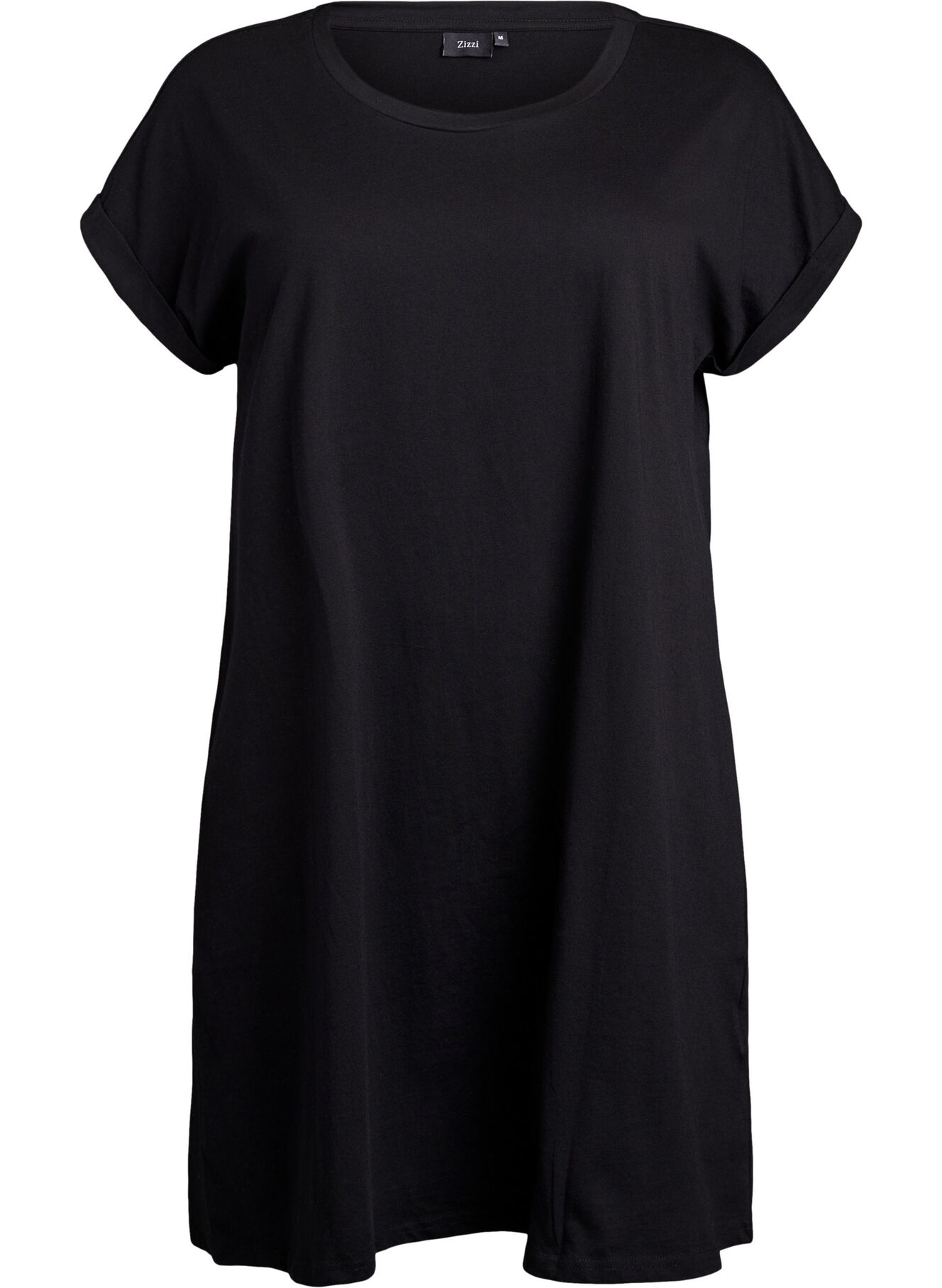 black fitted t shirt dress Ladies - Black Long T-Shirt Dress - Size: XS