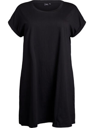 2-pack T-shirt dress with short sleeves - Black - Sz. 40-64 - Zizzifashion 2-pack T-shirt dress with short sleeves - Black - Sz. 40-64 - Zizzifashion