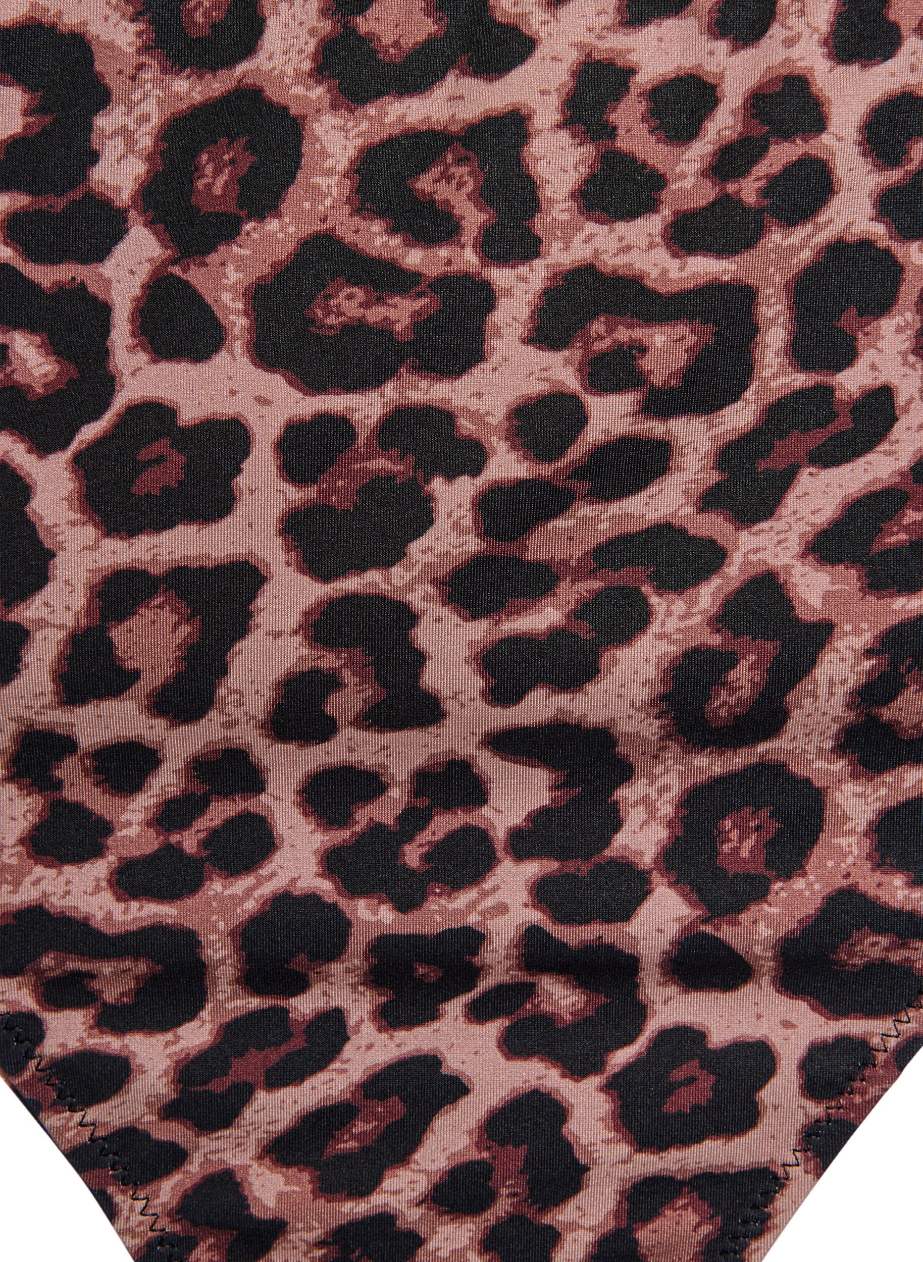 Zizzifashion Leopard brazilian bikini bottoms, Beige, Packshot image number 2