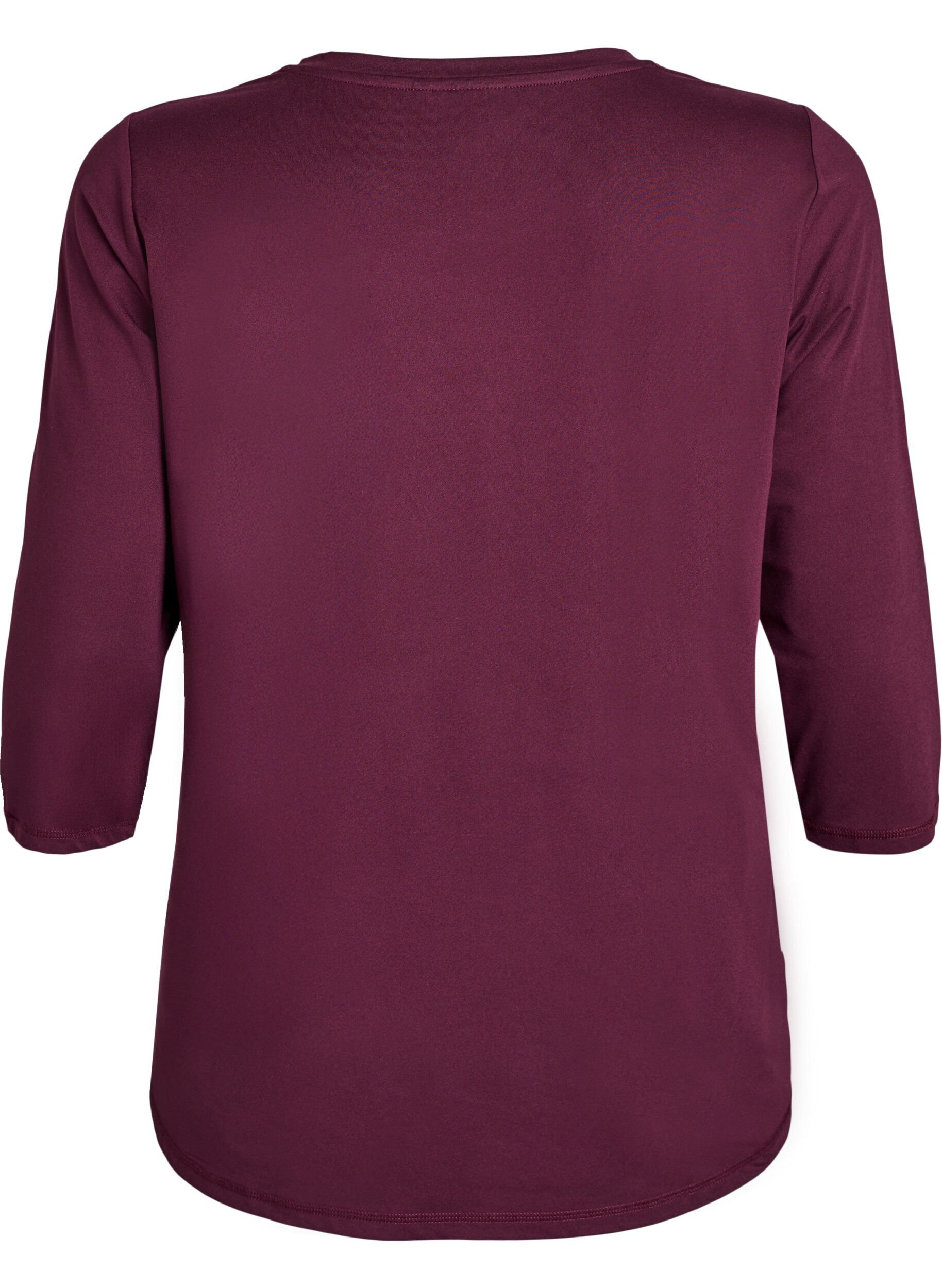 ZizzifashionWorkout top with 3/4 sleeves, Red, Packshot image number 1