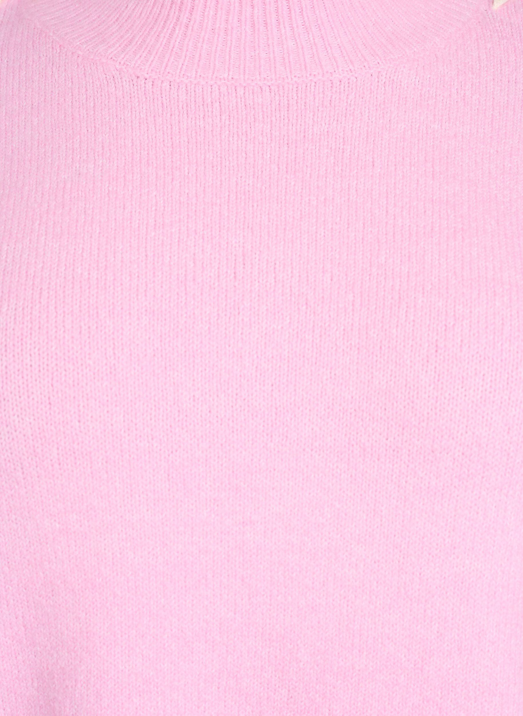 Zizzifashion Jumper with decorative stitching, Pink, Packshot image number 2