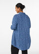 Long shirt with floral print, Blue, Model image number 2