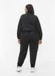 Cargo trousers with contrast stitching, Black, Model image number 1