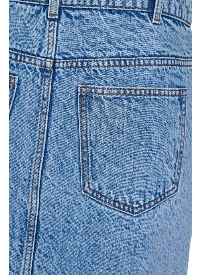 Short denim skirt with pockets, Light Blue, Packshot image number 3