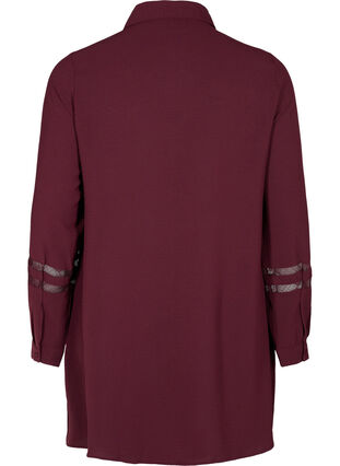 Long shirt with lace details, Winetasting, Packshot image number 1