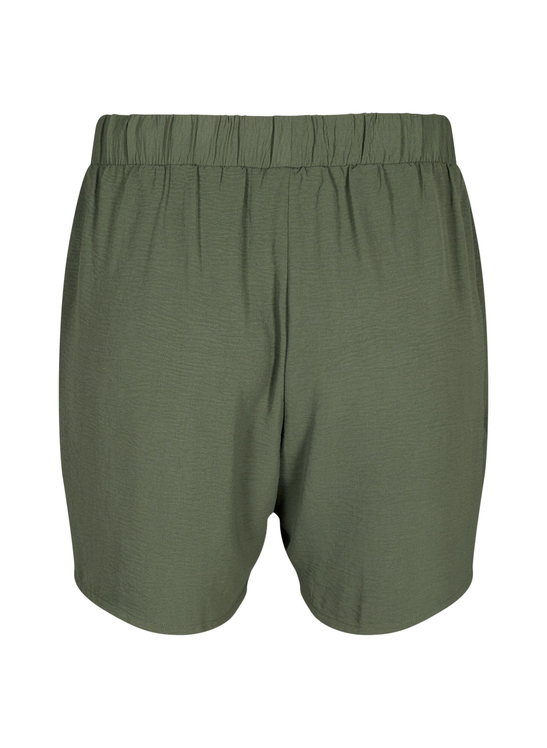 ZizzifashionShorts with pockets and elastic waistband, Green, Packshot image number 1
