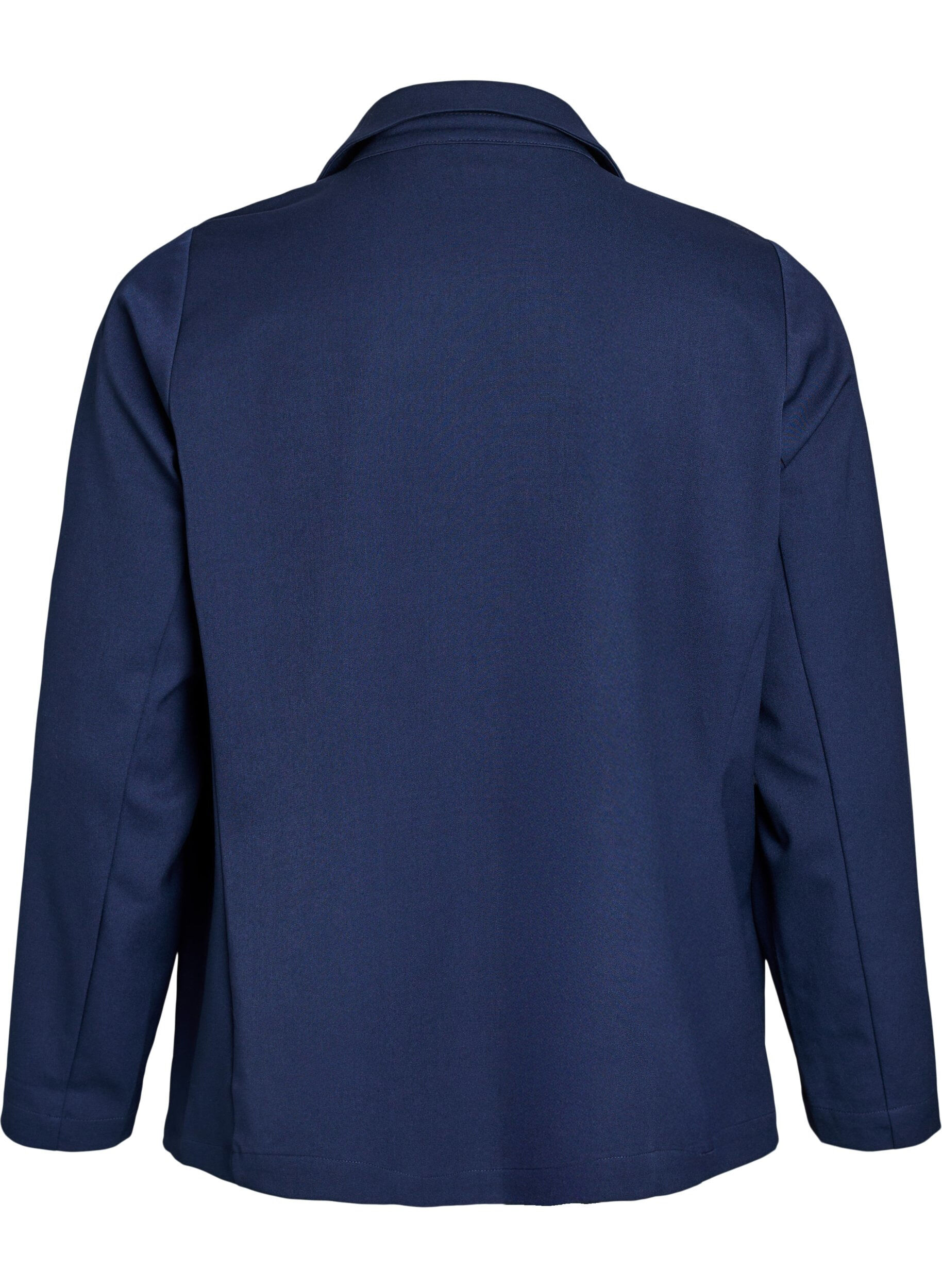 Zizzifashion Open blazer with pockets, Blue, Packshot image number 1
