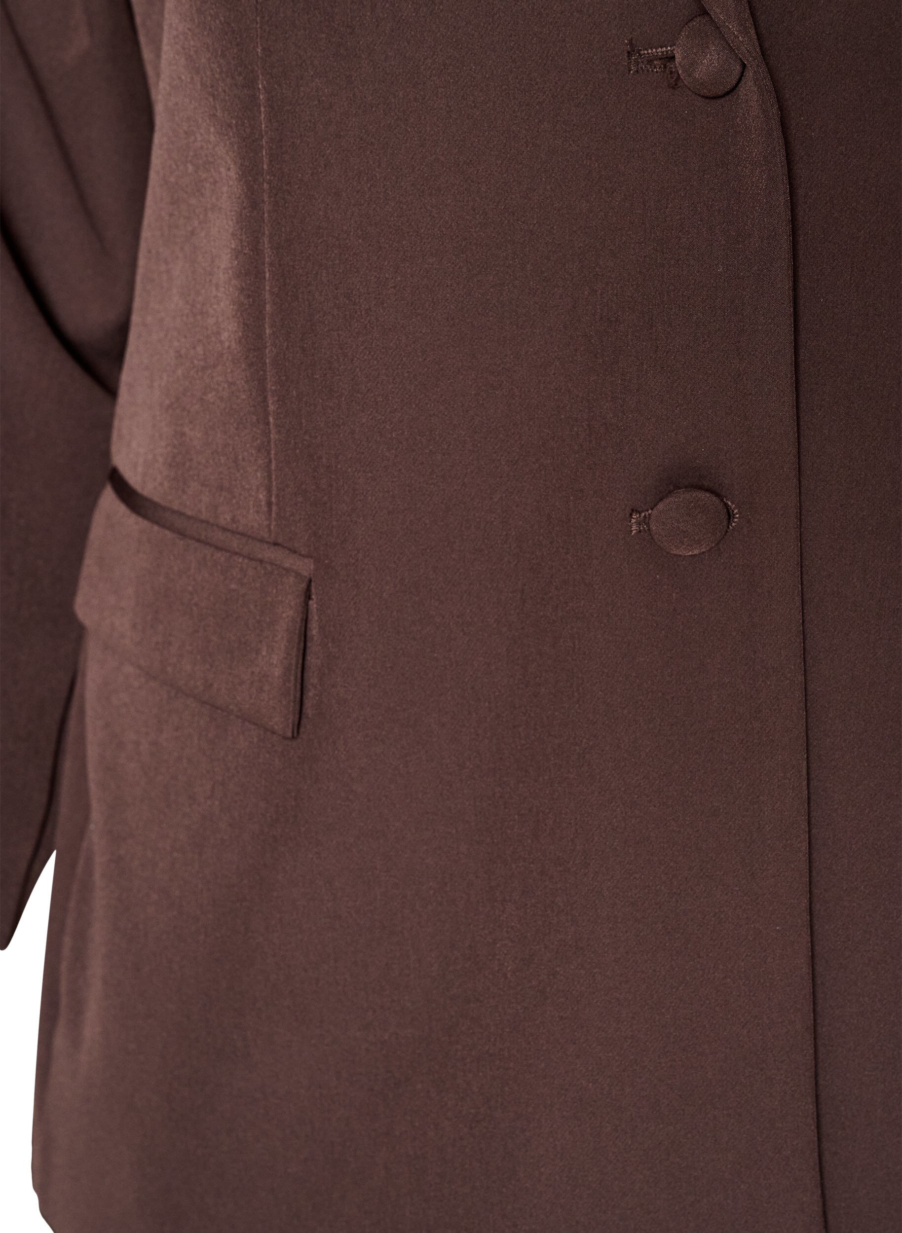 ZizzifashionClassic blazer with button fastening, Brown, Packshot image number 2