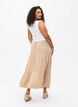 Long skirt with elasticated waist, Beige, Model image number 1