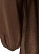 Tunic in viscose with lace detail, Brown, Packshot image number 3