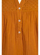 Blouse in cotton muslin with broderie anglaise, Orange, Packshot image number 2