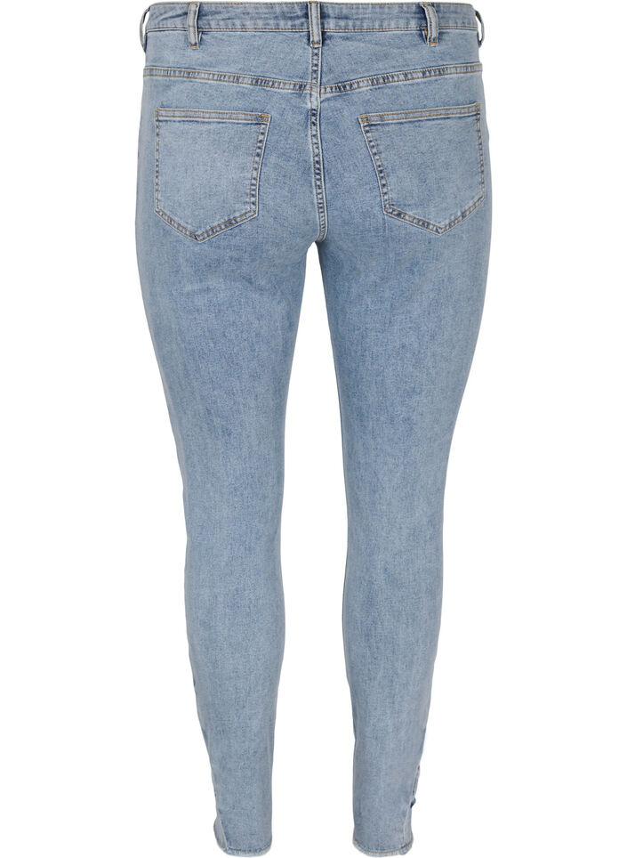 Cropped Amy jeans with bows, Light blue, Packshot image number 1