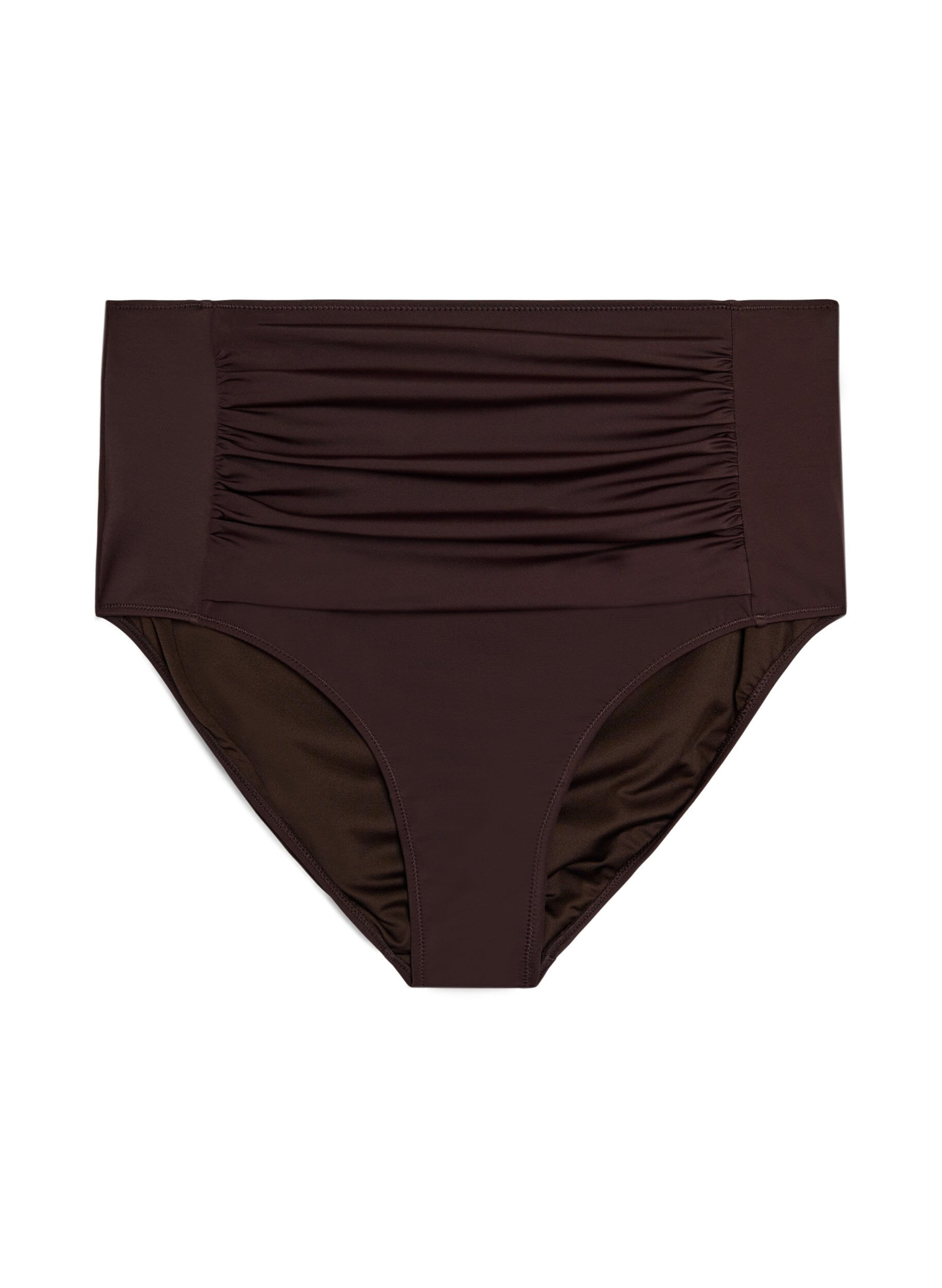 Zizzifashion High waisted bikini bottom, Brown, Packshot image number 0