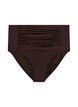 High waisted bikini bottom, Brown, Packshot image number 0