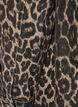 Long-sleeved denim dress with leopard print, Brown Leo AOP, Packshot image number 3