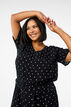 Polka dot jumpsuit with short sleeves, Black, Model image number 2