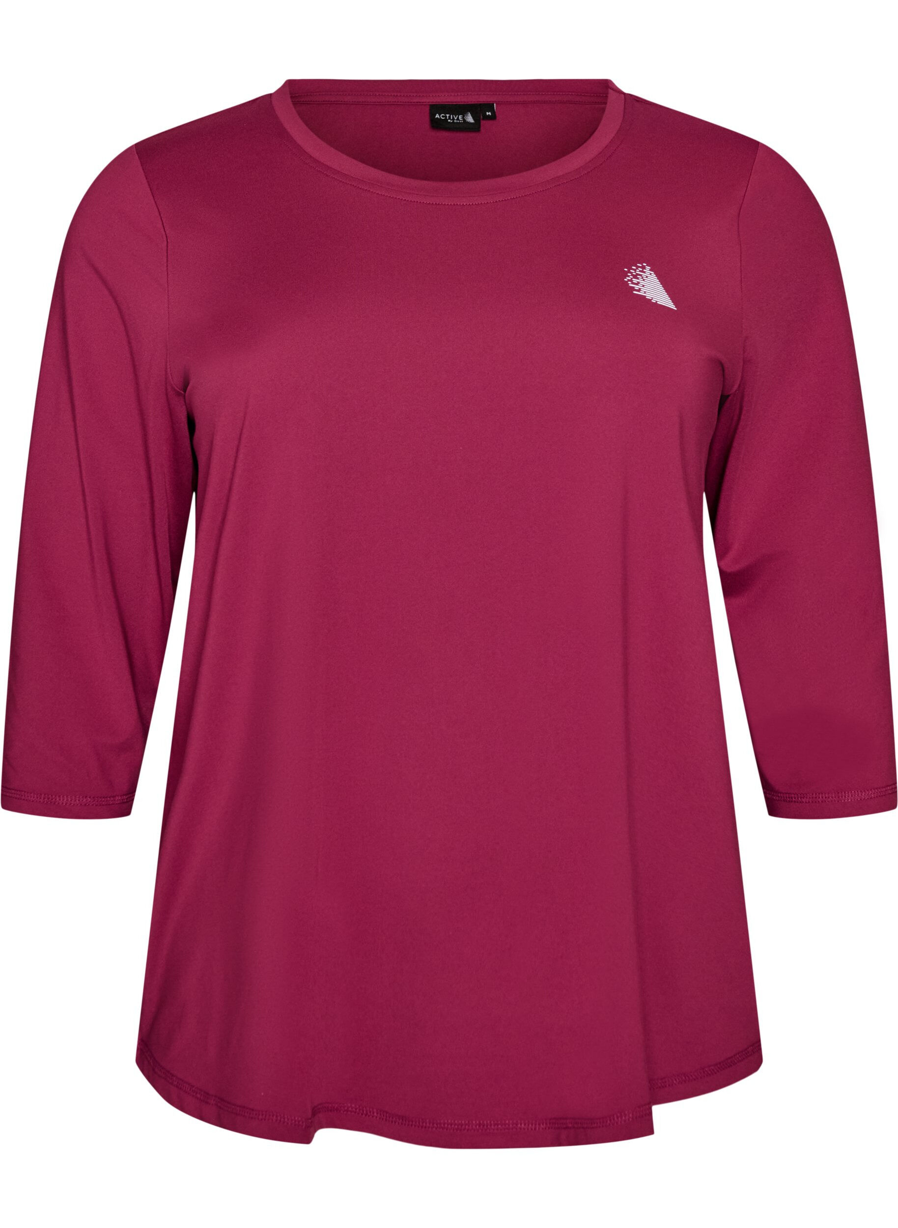 Sports top with 3/4 sleeves