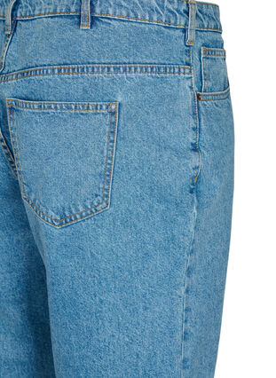 Cropped Mille jeans with high waist, Light blue denim, Packshot image number 3
