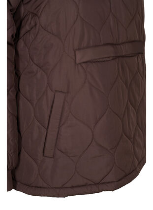 Quilted thermal anorak with a hood, Black Coffee, Packshot image number 3