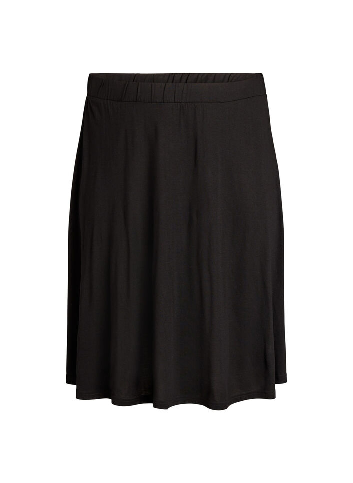 2-pack skater skirts in viscose, Black, Packshot image number 3