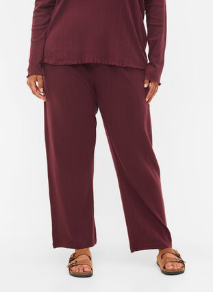 Pyjama trousers in cotton with pattern, Port Royal, Model image number 2