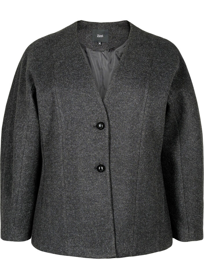Tailored blazer, Dark Grey Melange, Packshot image number 0