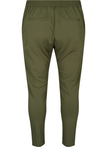 Cropped trousers with pockets, Forest Night, Packshot image number 1