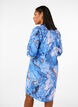 Viscose shirt dress with marble print, Palace Blue AOP, Model image number 1