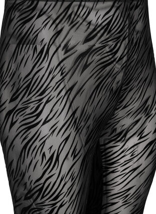 Patterned mesh leggings, Black Tiger AOP, Packshot image number 2