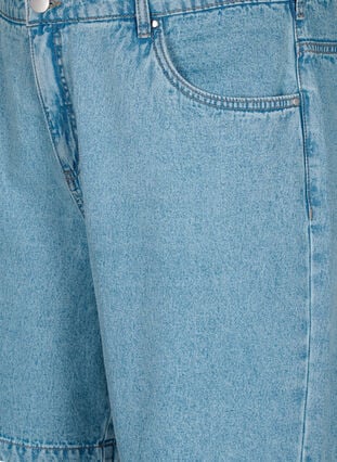 High waist denim shorts, Light Blue Denim, Packshot image number 2