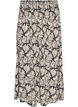 Viscose maxi skirt with smocking, Black, Packshot image number 0