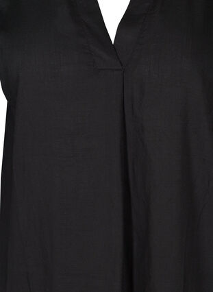 Long-sleeved dress in viscose, Black, Packshot image number 2