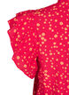 Short dress with ruffle details, Red, Packshot image number 3