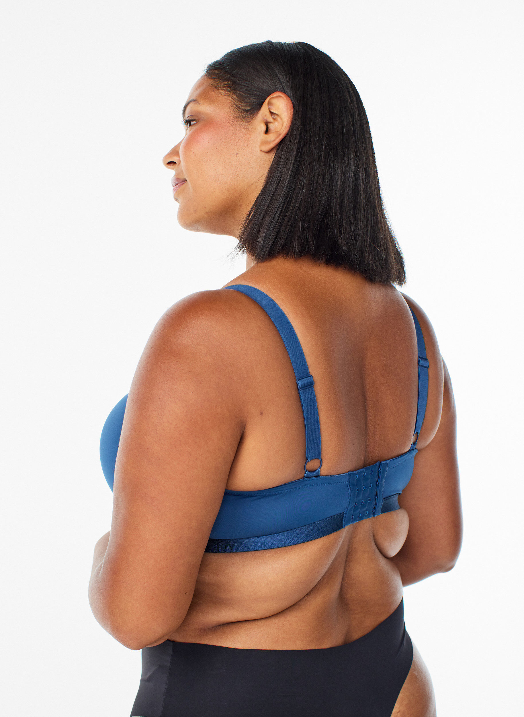 ZizzifashionMoulded bra with mesh, Blue, Model image number 2